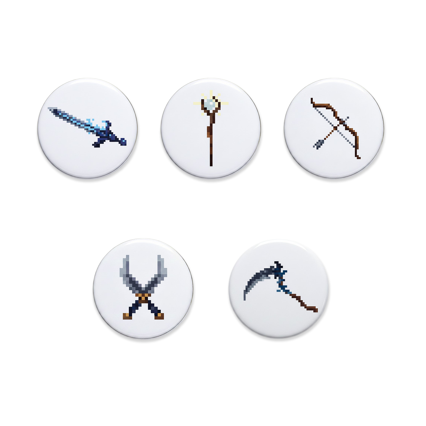 ドット絵風ファンタジー武器アクセサリー