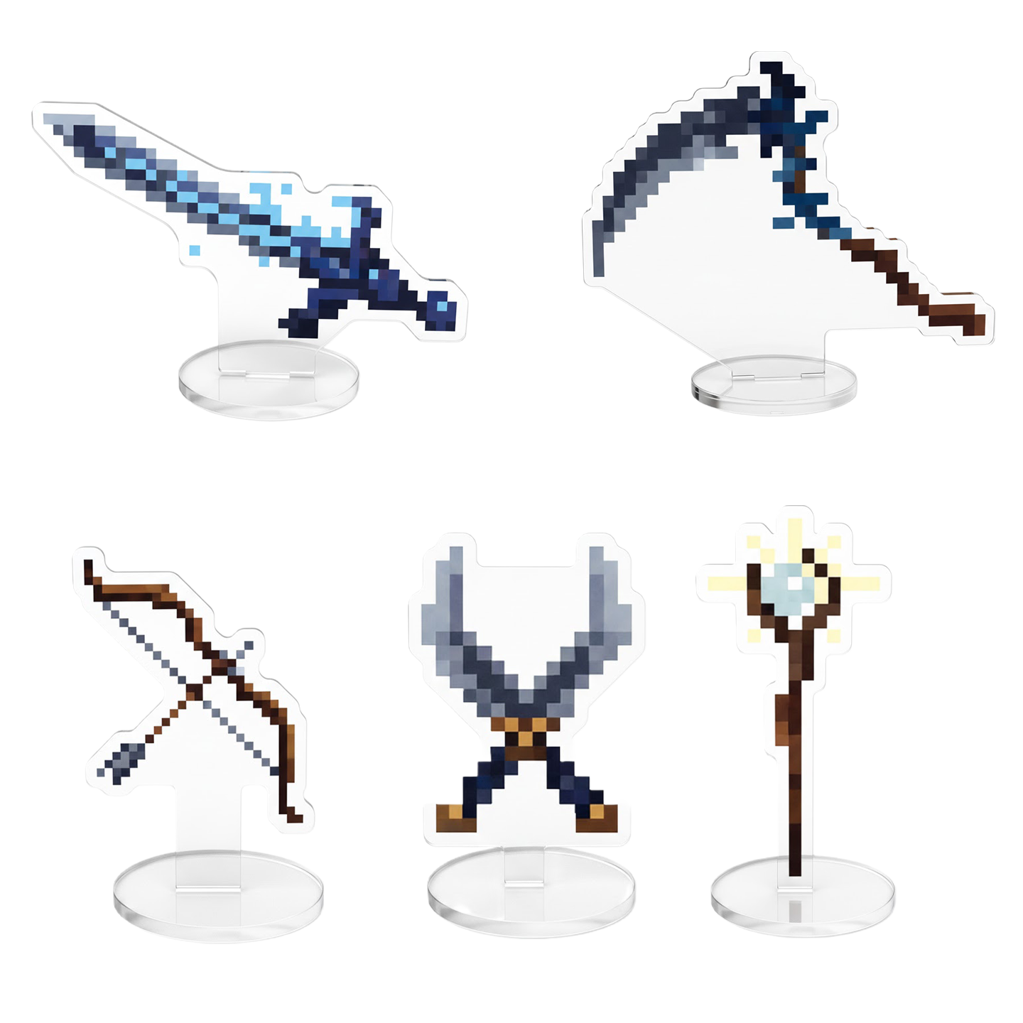 ドット絵風ファンタジー武器アクセサリー