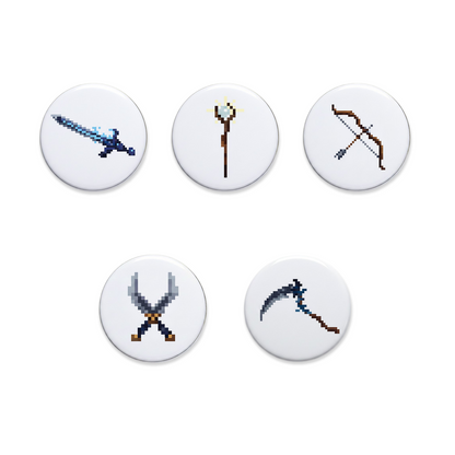 ドット絵風ファンタジー武器アクセサリー